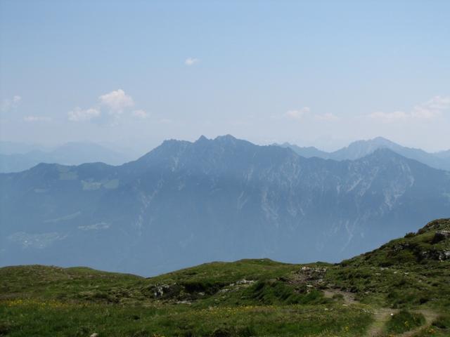 Blick ins Fürstentum Liechtenstein und zu den drei Schwestern. Dort waren wir auch schon