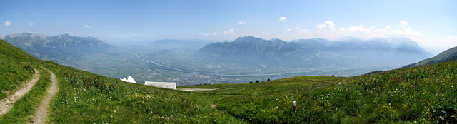 Breitbildfoto bei Obersäss 1744 m.ü.M.