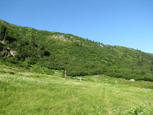 nach dem überschreiten des Schlappinbach auf dem Weg Richtung Kessigrat