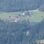 Blick nach Davos-Laret mit Schwarzsee