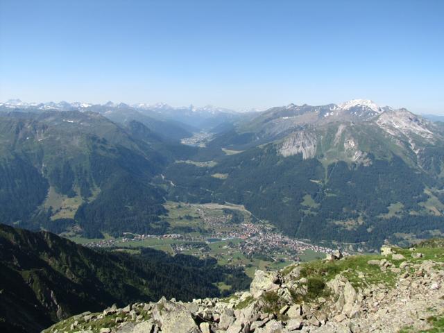 was für eine Aussicht ins Davoser Hochtal!