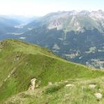 schöne Gratwanderung. Ganz rechts sieht man s'Mäusi am wandern