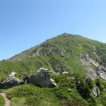 Blick nach oben zur Kessihütte. Sieht man nun nicht mehr