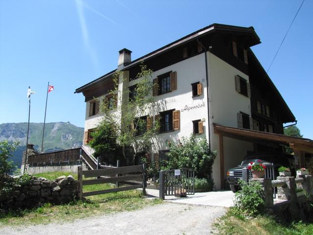 das Berggasthaus Alpenrösli 1449 m.ü.M.