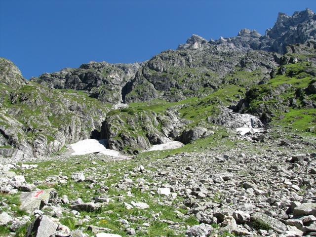 der letzte Abschnitt zur Hütte wird richtig steil