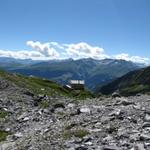 die Camona da Punteglias vom Gletscher aus gesehen