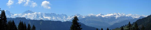 super schönes Breitbildfoto der Berner Oberländer Berge