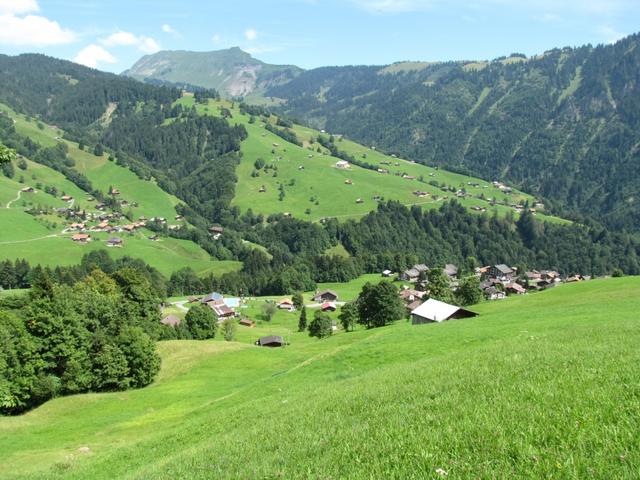 Blick von Läger runter nach Habkern