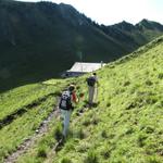 wir haben die Alphütte Stockalp auf 1796 m.ü.M. erreicht