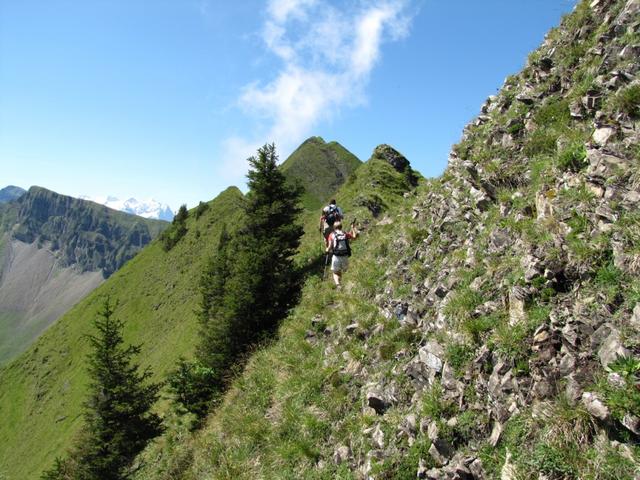 gute Dienste leisten hier ganz klar zwei Wanderstöcke. Wie zusätzliche Beine helfen sie das Gleichgewicht zu halten