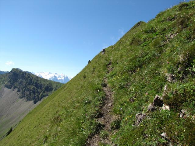 bei Nässe und Nebel, sollte man den Arnigrat nicht betreten