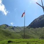 Aussichtspunkt im Mettental 1579 m.ü.M. mit Blick ins Mettental und Arnigrat