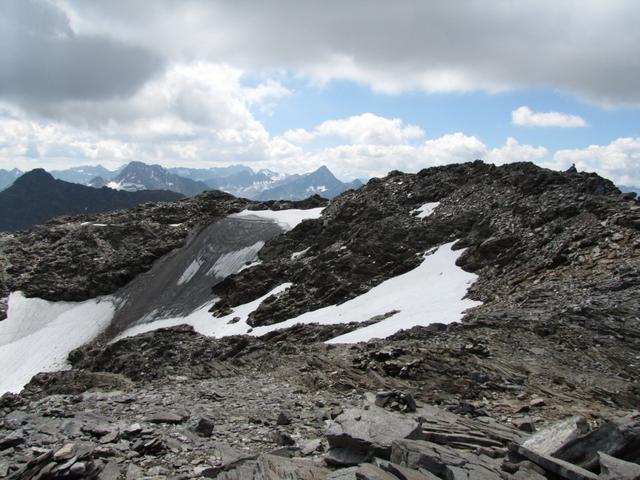 Blick zu den Resten des Pischahorngletscher