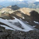 rechts von uns der kleine Gletscher