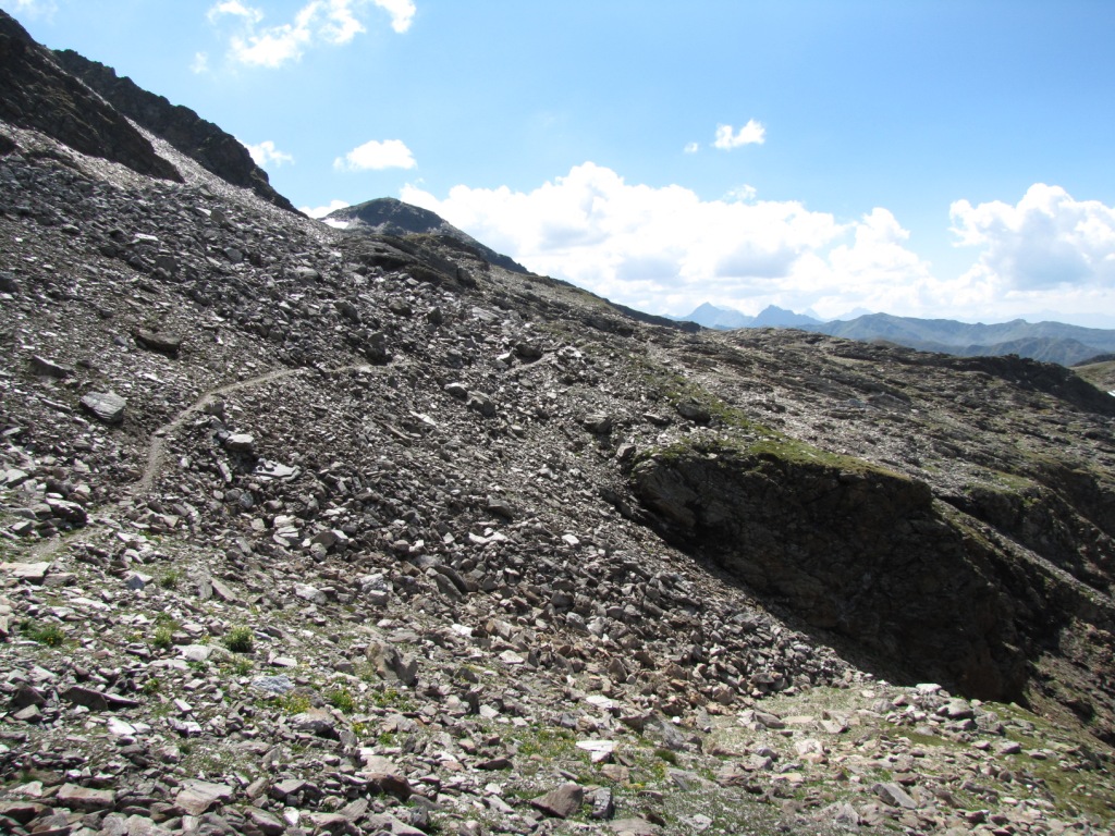 bei Punkt 2607 m.ü.M. mit Blick zum Pischagrat