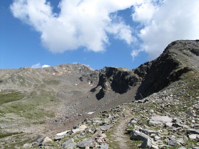 letzter Blick zum Pischahorn. Es war eine schöne Bergtour