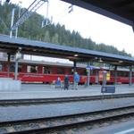 mit der Rhätischen Bahn geht es nach Davos Dorf