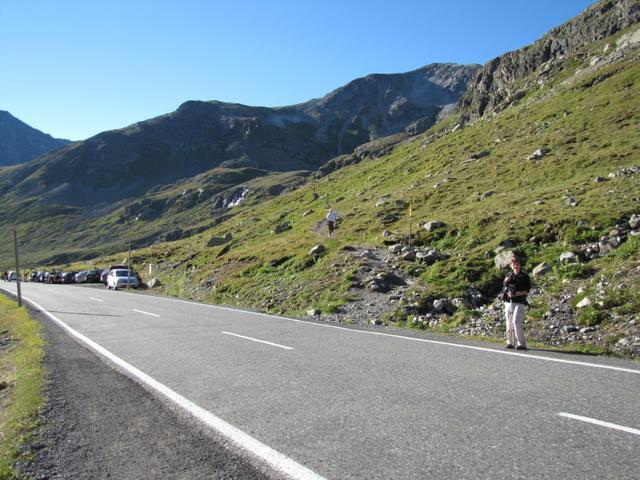 bei der Haltestelle Flüela Schwarzhorn