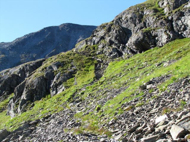 kurz vor der ersten Steilstufe beim Schwarzchopf