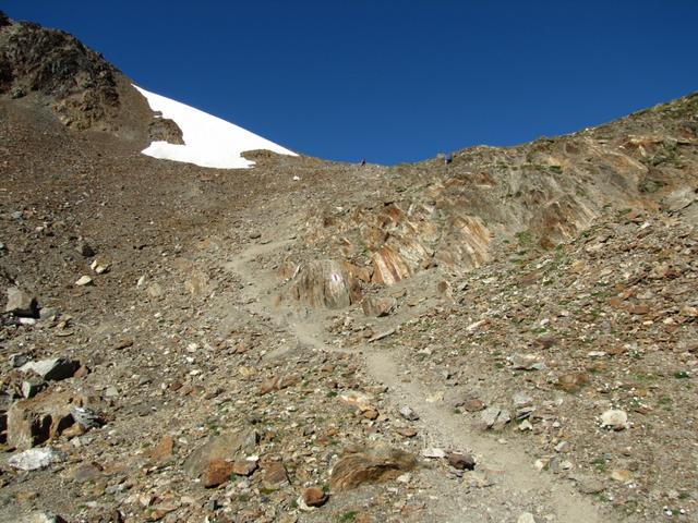 kurz vor der Schwarzhornfurgga