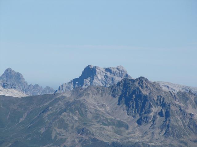 Blick zur Sulzfluh und Schijenflue im Rätikon. Dort waren wir auch schon