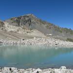 Blick vom Gletschersee Richtung Flüela Schwarzhorn