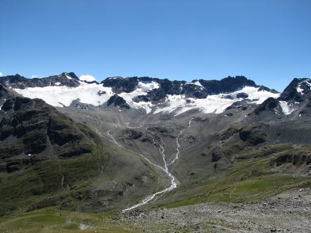 was für ein schöner Anblick. Der Grialetsch Gletscher