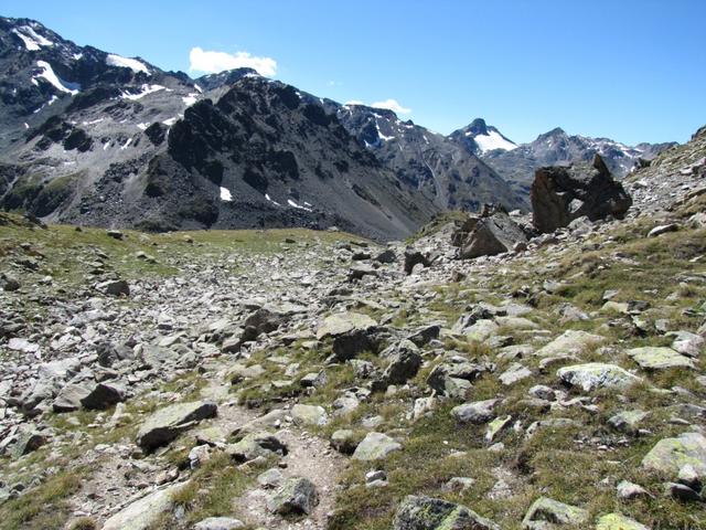 das gröbste ist nun hinter uns. Punkt 2708 m.ü.M.