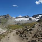 letzter Blick von der Fuorcla da Grialetsch zum Grialetsch Gletscher