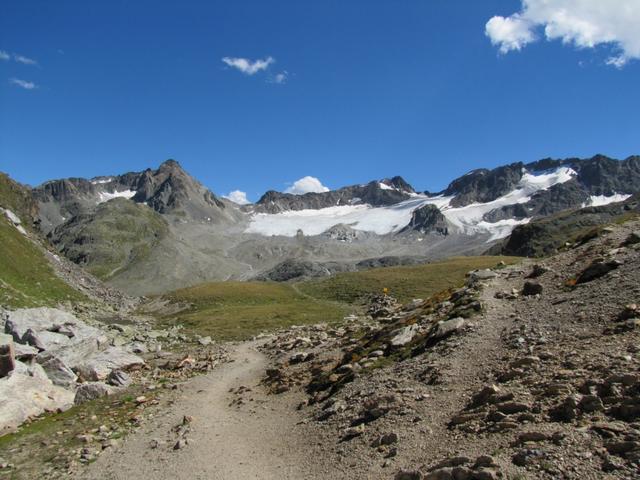 letzter Blick von der Fuorcla da Grialetsch zum Grialetsch Gletscher