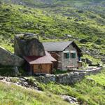 plötzlich steht die Fergenhütte vor uns