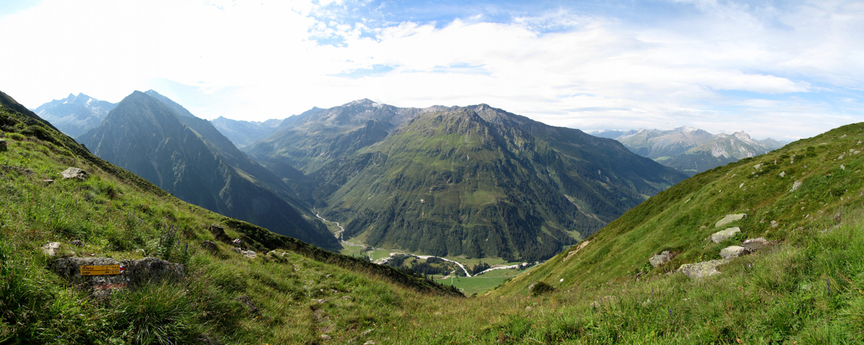 Breitbildfoto kurz nach der Fergenhütte