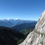 auf dem Weg zum Tomlishorn konnten wir so eine schöne Aussicht geniessen