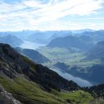 Tiefblick zum Alpnacher- und Vierwaldstättersee