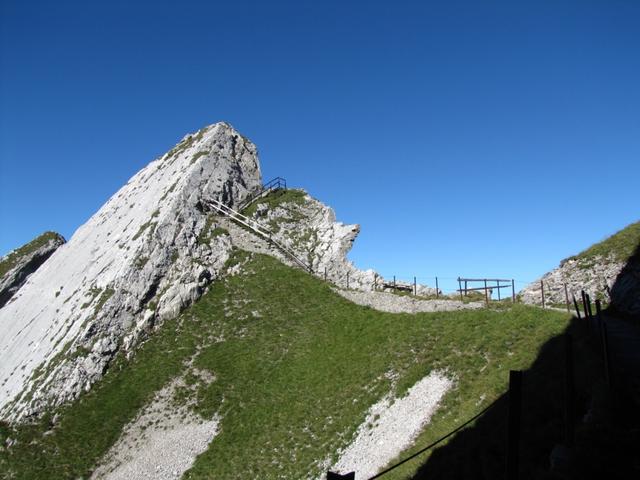 der Weg zum Tomlishorn ist auch für Turnschuh Touristen machbar