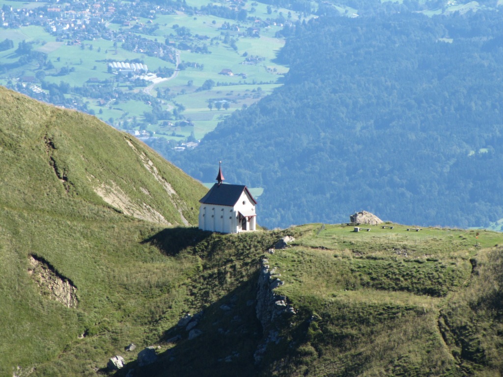 die Kapelle herangezoomt