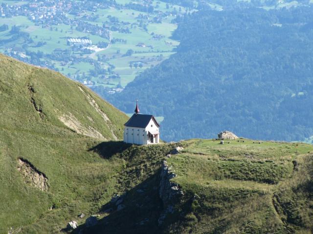 die Kapelle herangezoomt