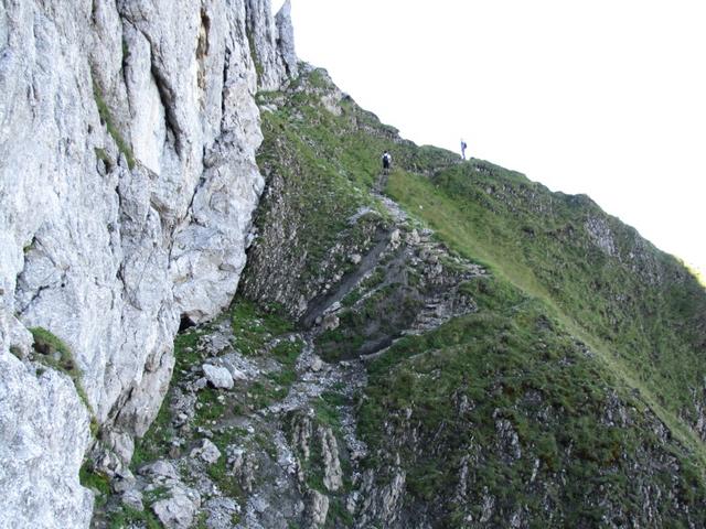 jetzt kommt die Schlüsselstelle der ganzen Wanderung