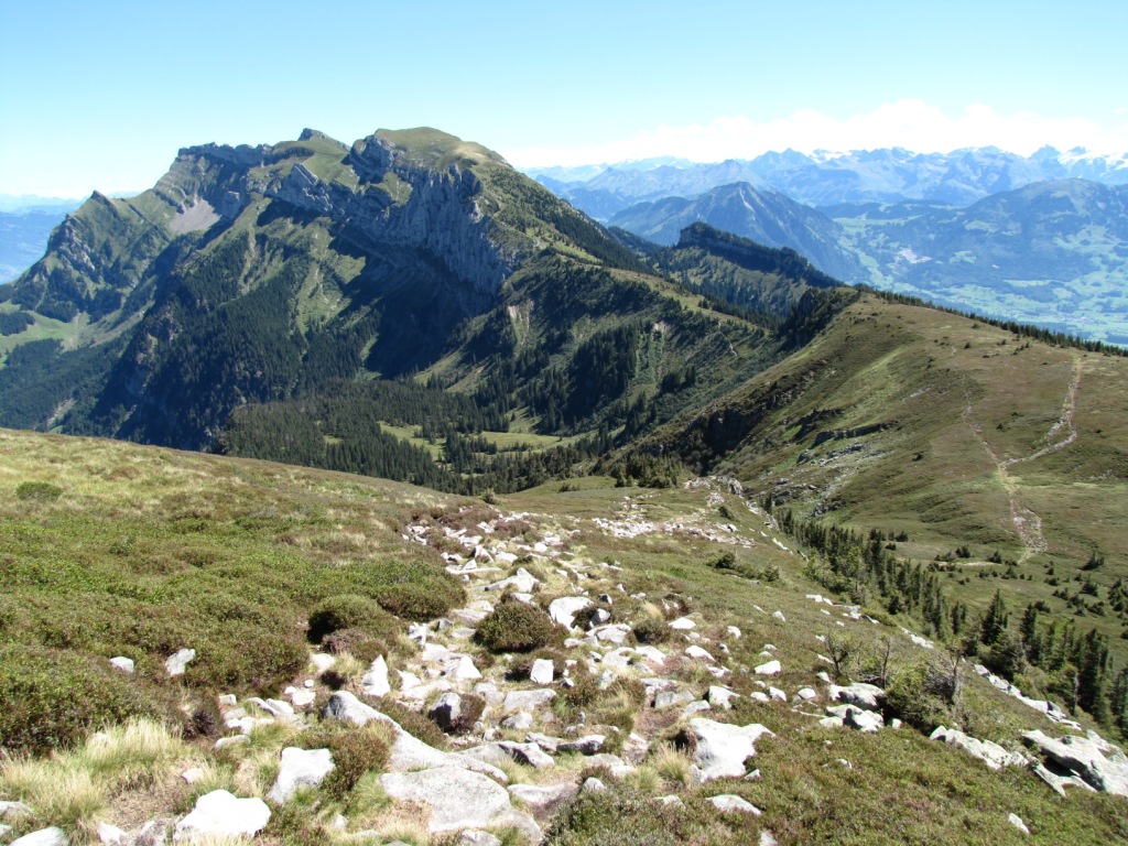 wir haben den Mittaggüpfi verlassen und laufen auf dem gleichen Weg wie wir gekommen sind zurück