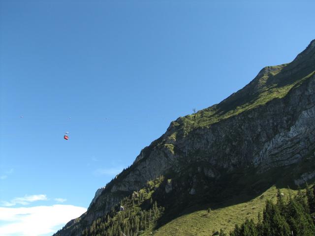 seht Ihr die Seilbahn ?