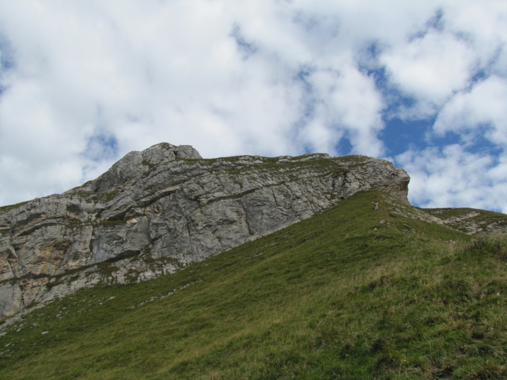 Blick vom Grat Punkt 1972 m.ü.M. zum Diethlem