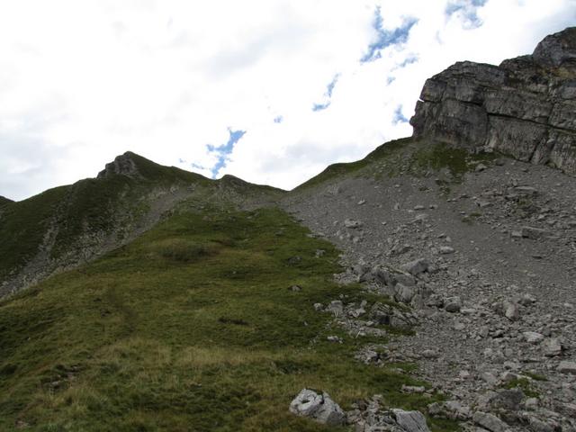 Blick zurück zum Sattel