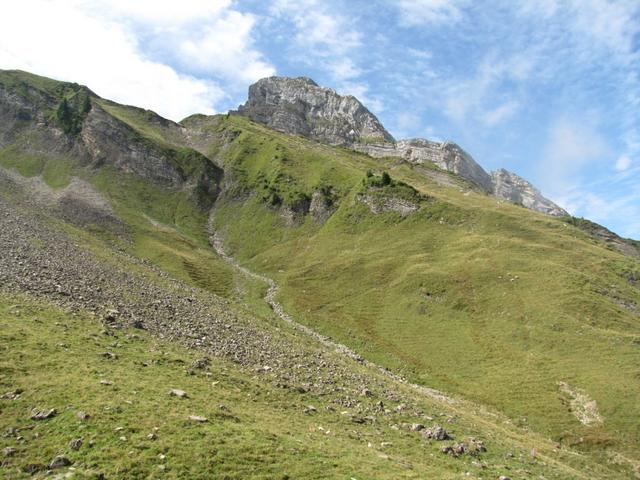 von dort oben sind wir runtergelaufen