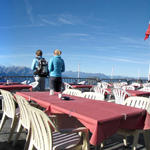 Breitbildfoto von der Terrasse Bergstation Seilbahn 2268 m.ü.M.