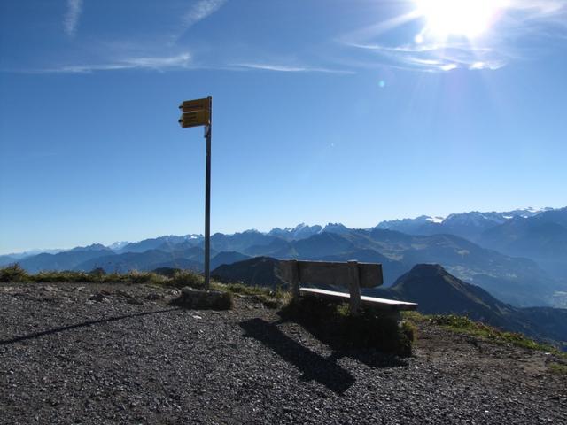 Wegkreuzung kurz unterhalb vom Brienzer Rothorn