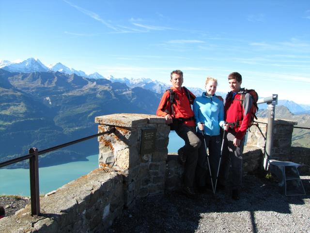 Erinnerungsfoto aufgenommen auf dem Brienzer Rothorn 2349 m.ü.M.