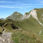 Blick zurück, von wo wir gestartet sind. Brienzer Rothorn und Arnihaaggen