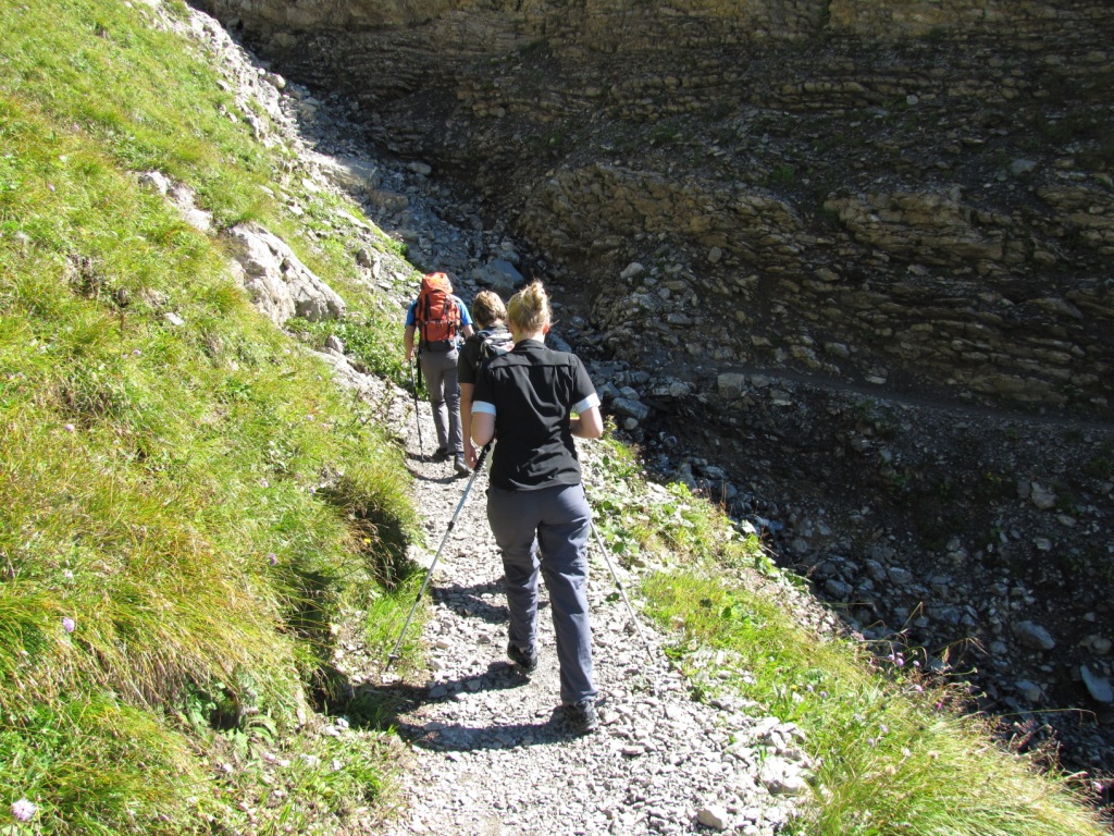 auf dem Weg zur ausgesetzten Passage