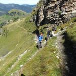 bei Wandelen ist der Weg ein bisschen stotzig, aber ohne Probleme machbar