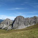 Blick zur Rossflue (Giswilerstock) dort waren wir auch schon. Ein Hauch von Dolomiten umgibt uns